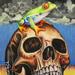 Tattoos - Realistic Frog and Skull - Colored Pencil - 70298